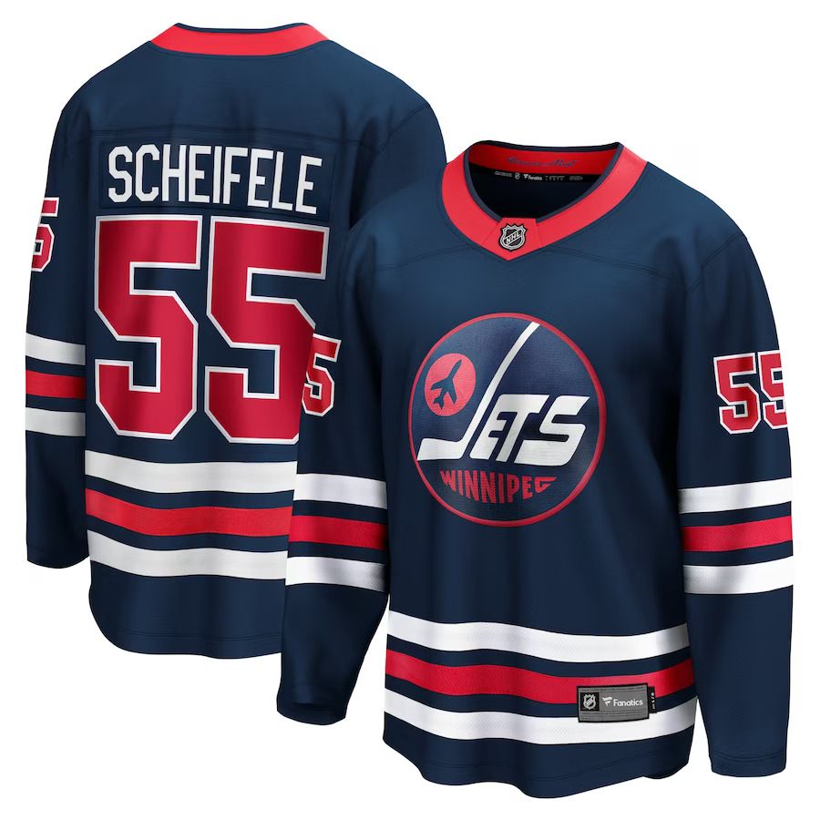 Men Winnipeg Jets 55 Mark Scheifele Fanatics Branded Alternate Premier Breakaway Player NHL Jersey